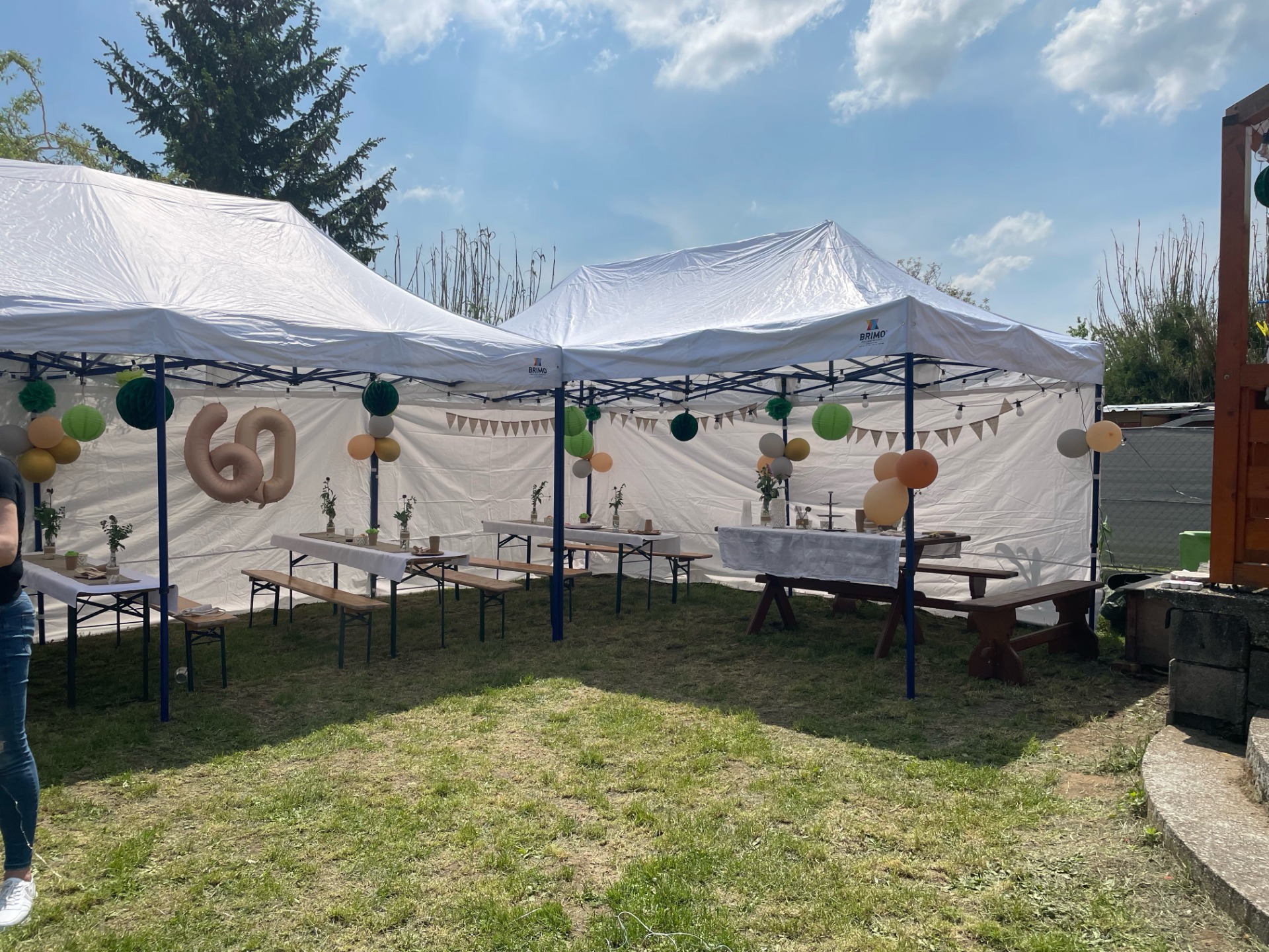 Szuper dekoráció party sátorba