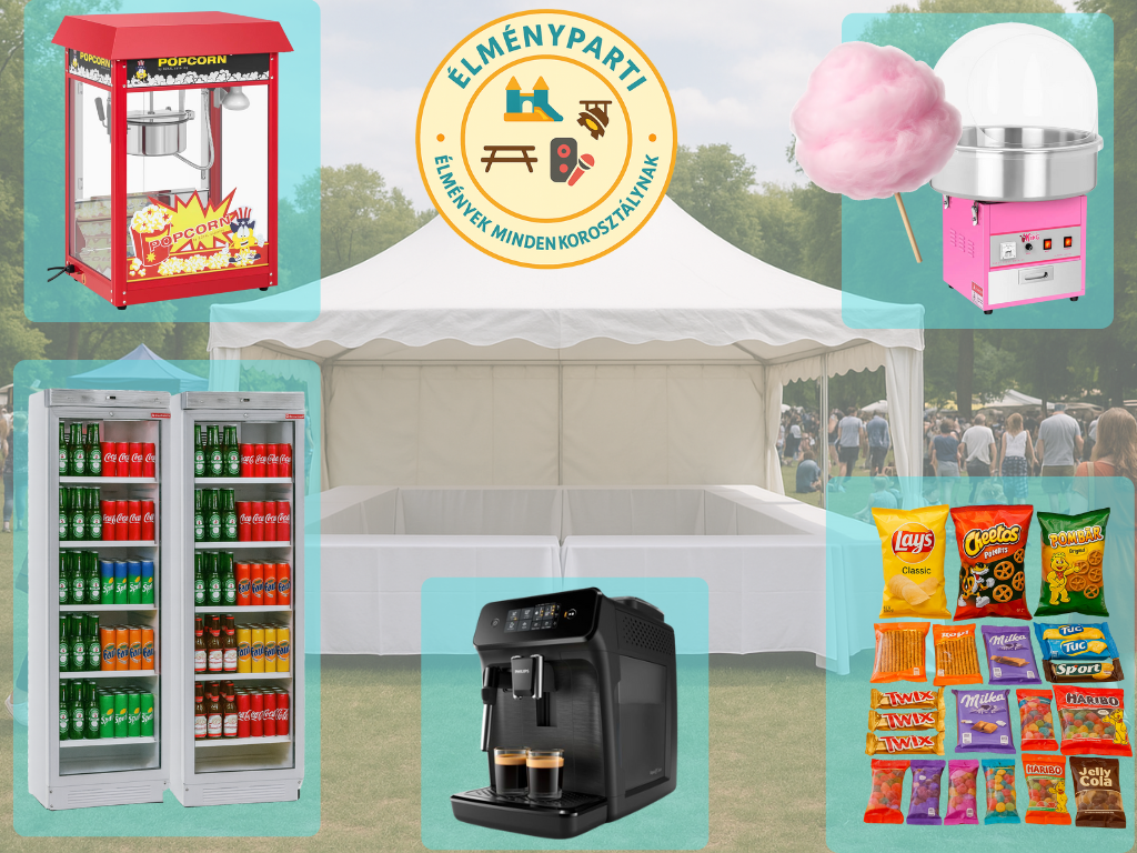 Vattacukor, popcorn, kávé és italok rendezvényre